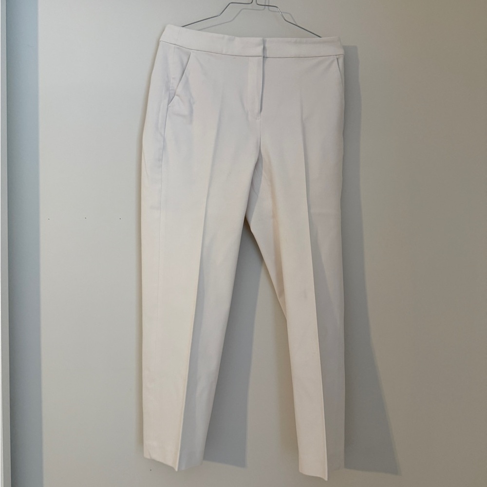 J. Crew Women's Kate Cropped Trousers in Off-White
